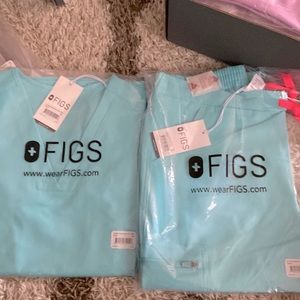 Figs Scrub Neon Blue